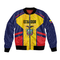 Custom Ecuador Rugby Bomber Jacket Los Piqueros Go Champions