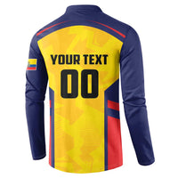 Custom Ecuador Rugby Button Sweatshirt Los Piqueros Go Champions