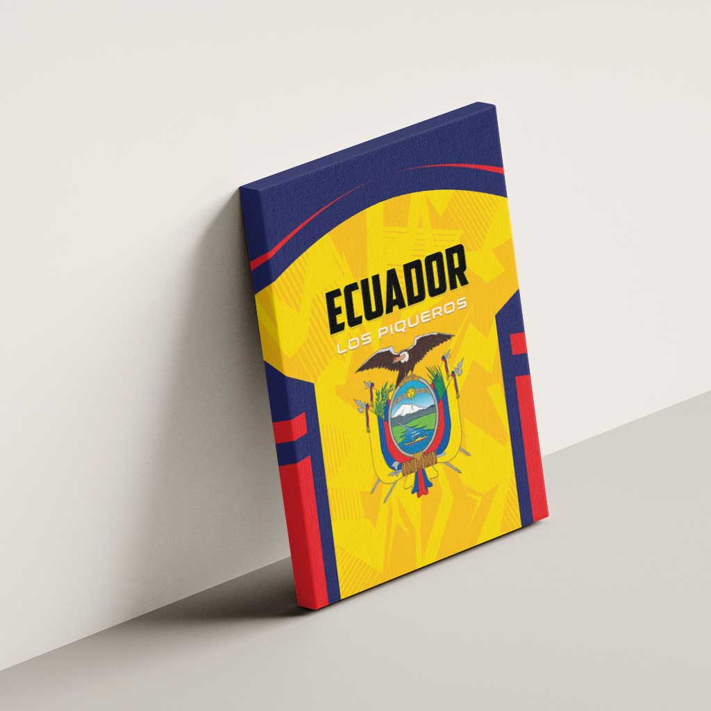 Ecuador Rugby Canvas Wall Art Los Piqueros Go Champions