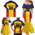 Custom Ecuador Rugby Family Matching Mermaid Dress and Hawaiian Shirt Los Piqueros Go Champions