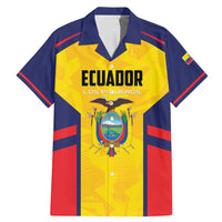 Custom Ecuador Rugby Family Matching Mermaid Dress and Hawaiian Shirt Los Piqueros Go Champions