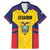 Custom Ecuador Rugby Family Matching Mermaid Dress and Hawaiian Shirt Los Piqueros Go Champions