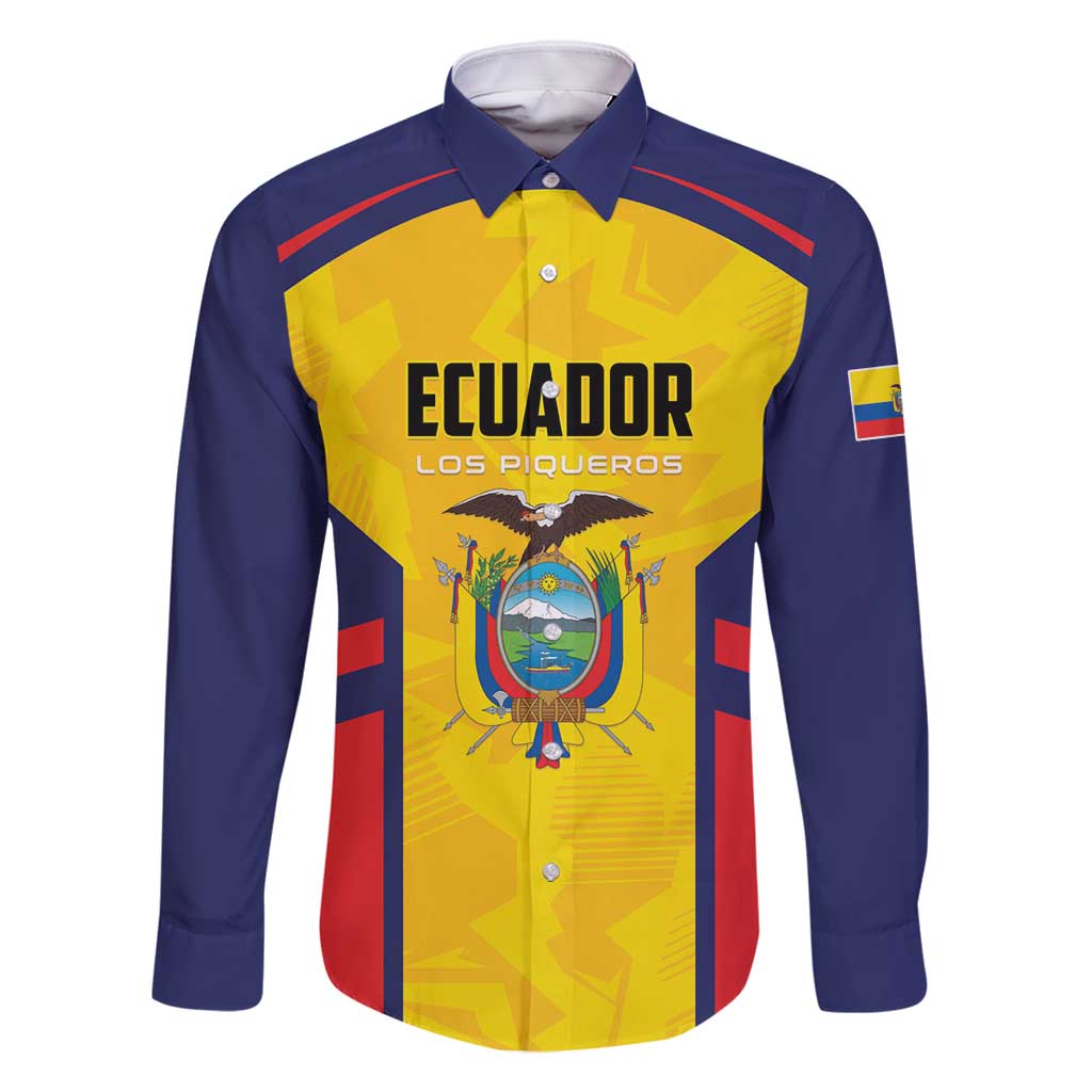 Custom Ecuador Rugby Family Matching Mermaid Dress and Hawaiian Shirt Los Piqueros Go Champions