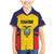 Custom Ecuador Rugby Family Matching Mermaid Dress and Hawaiian Shirt Los Piqueros Go Champions