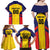 Custom Ecuador Rugby Family Matching Off Shoulder Maxi Dress and Hawaiian Shirt Los Piqueros Go Champions
