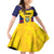 Custom Ecuador Rugby Family Matching Off Shoulder Short Dress and Hawaiian Shirt Los Piqueros Go Champions