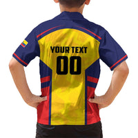 Custom Ecuador Rugby Family Matching Short Sleeve Bodycon Dress and Hawaiian Shirt Los Piqueros Go Champions