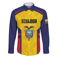 Custom Ecuador Rugby Family Matching Short Sleeve Bodycon Dress and Hawaiian Shirt Los Piqueros Go Champions