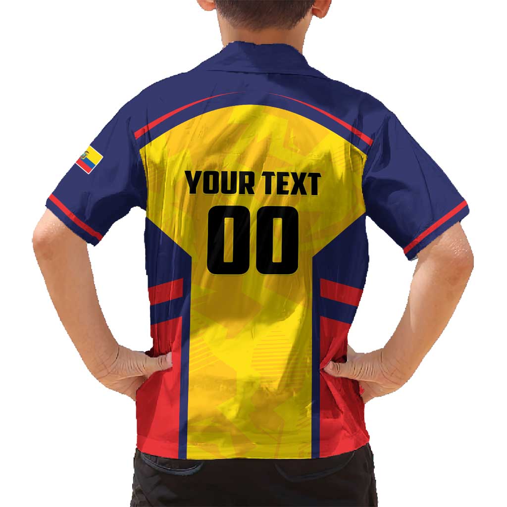 Custom Ecuador Rugby Family Matching Summer Maxi Dress and Hawaiian Shirt Los Piqueros Go Champions