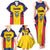 Custom Ecuador Rugby Family Matching Tank Maxi Dress and Hawaiian Shirt Los Piqueros Go Champions
