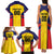 Custom Ecuador Rugby Family Matching Tank Maxi Dress and Hawaiian Shirt Los Piqueros Go Champions