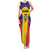 Custom Ecuador Rugby Family Matching Tank Maxi Dress and Hawaiian Shirt Los Piqueros Go Champions