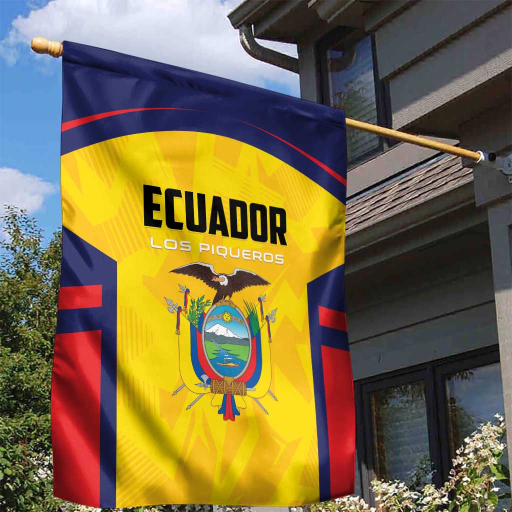 Ecuador Rugby Garden Flag Los Piqueros Go Champions