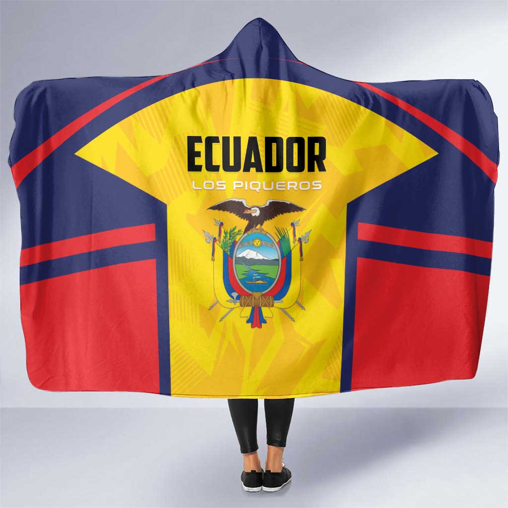 Ecuador Rugby Hooded Blanket Los Piqueros Go Champions