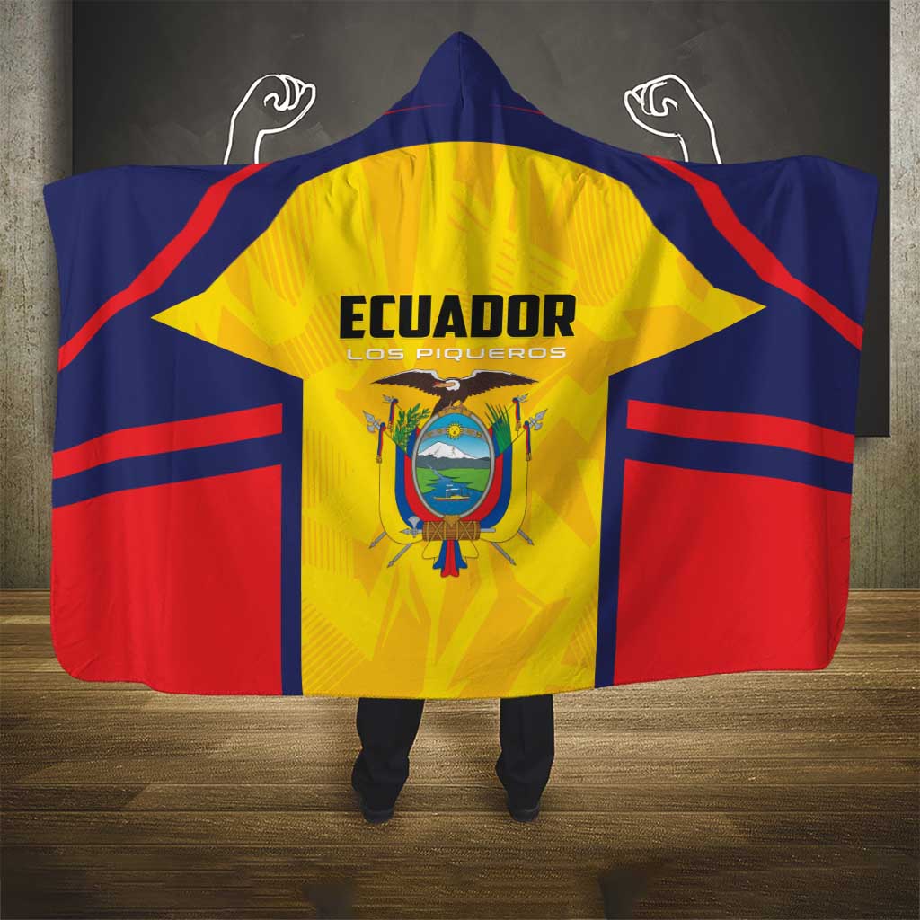 Ecuador Rugby Hooded Blanket Los Piqueros Go Champions