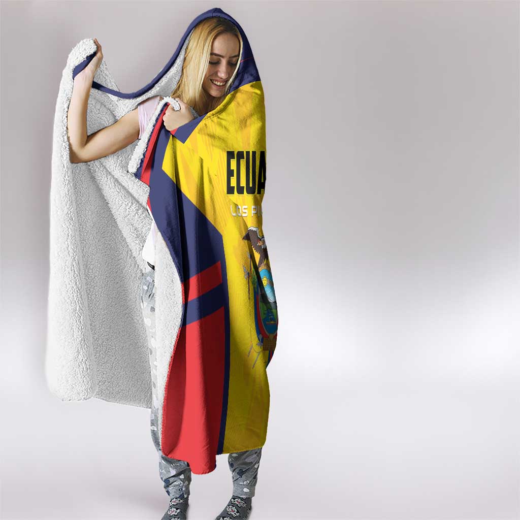 Ecuador Rugby Hooded Blanket Los Piqueros Go Champions