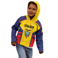 Custom Ecuador Rugby Kid Hoodie Los Piqueros Go Champions