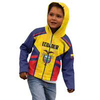 Custom Ecuador Rugby Kid Hoodie Los Piqueros Go Champions