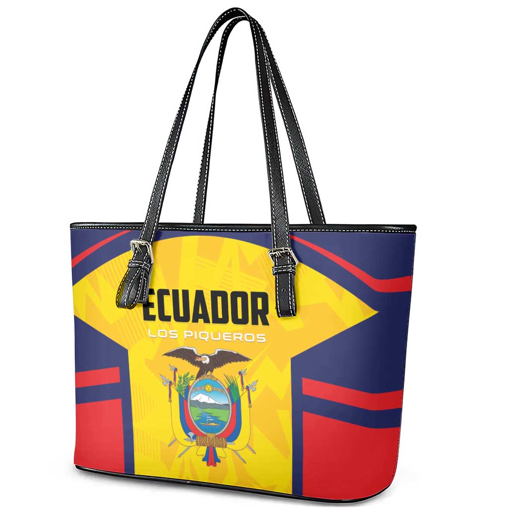Ecuador Rugby Leather Tote Bag Los Piqueros Go Champions