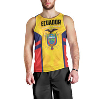 Custom Ecuador Rugby Men Tank Top Los Piqueros Go Champions