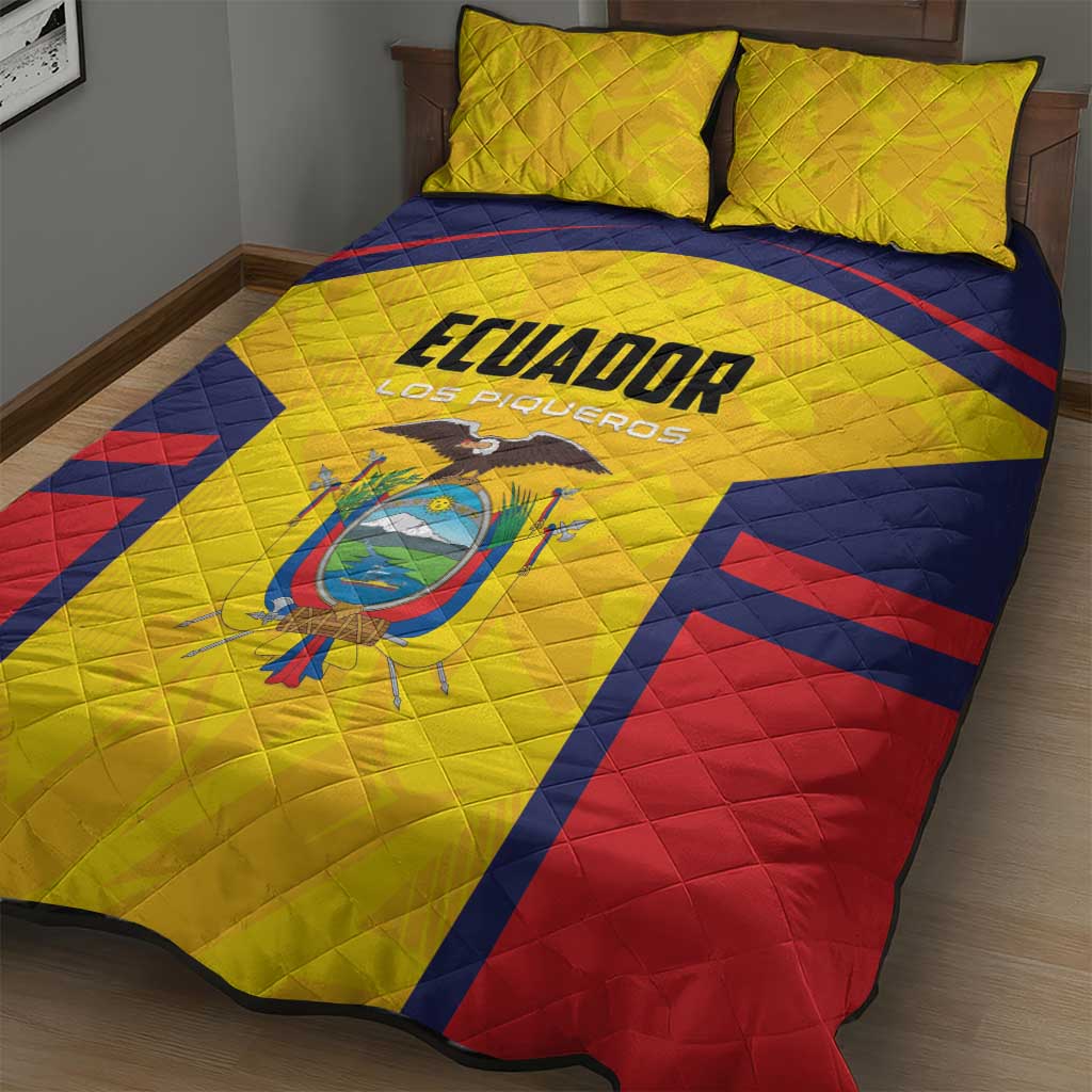 Ecuador Rugby Quilt Bed Set Los Piqueros Go Champions
