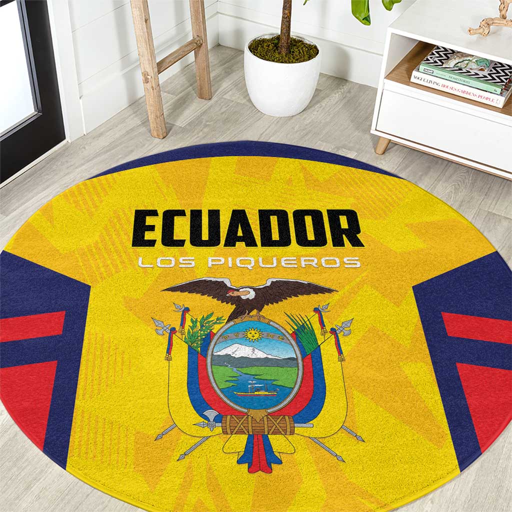 Ecuador Rugby Round Carpet Los Piqueros Go Champions