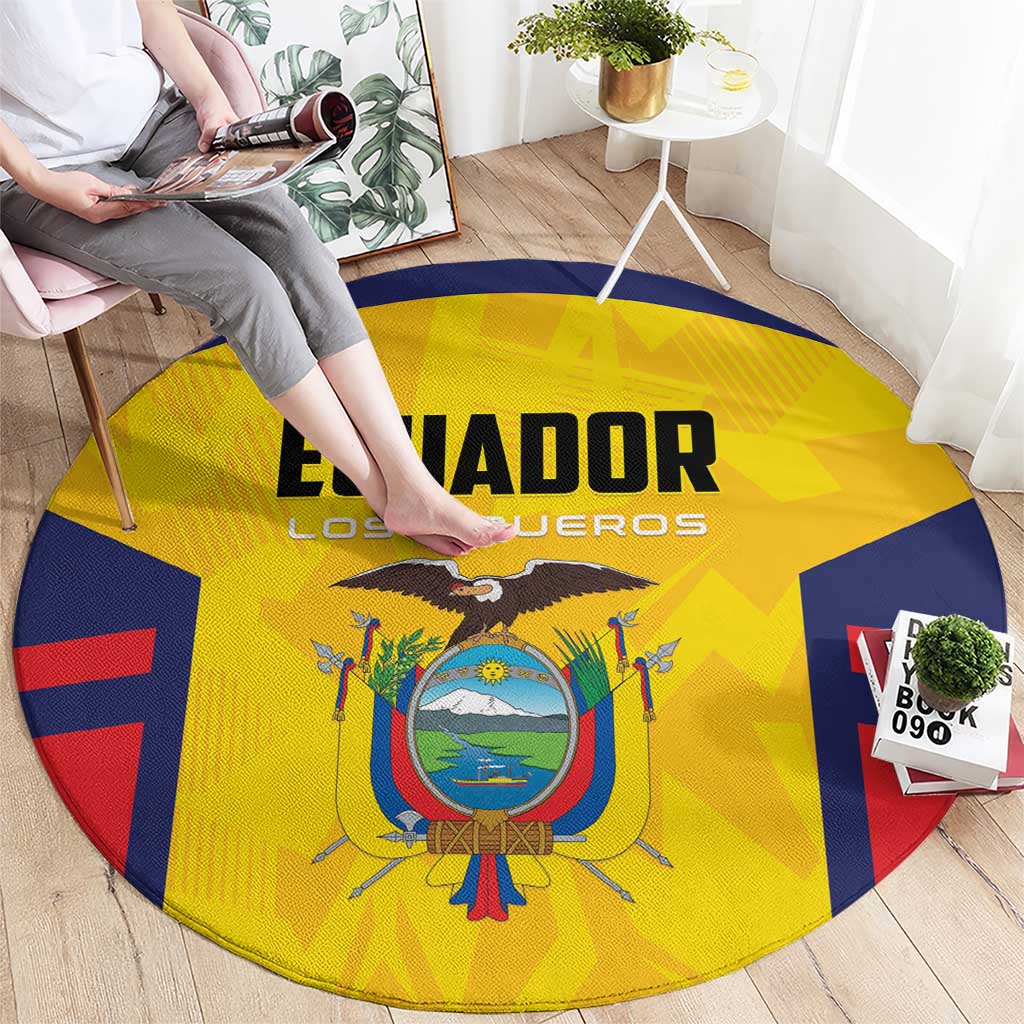 Ecuador Rugby Round Carpet Los Piqueros Go Champions