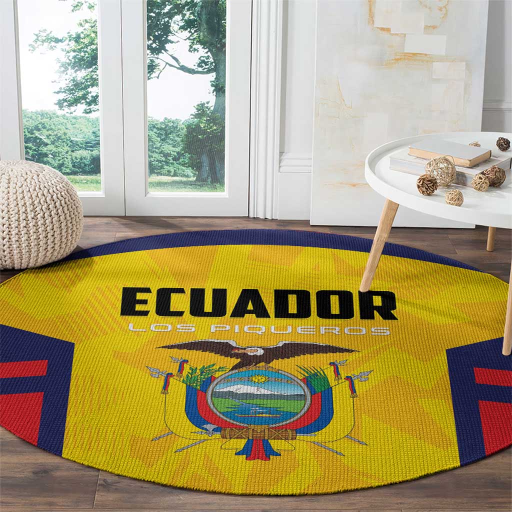 Ecuador Rugby Round Carpet Los Piqueros Go Champions