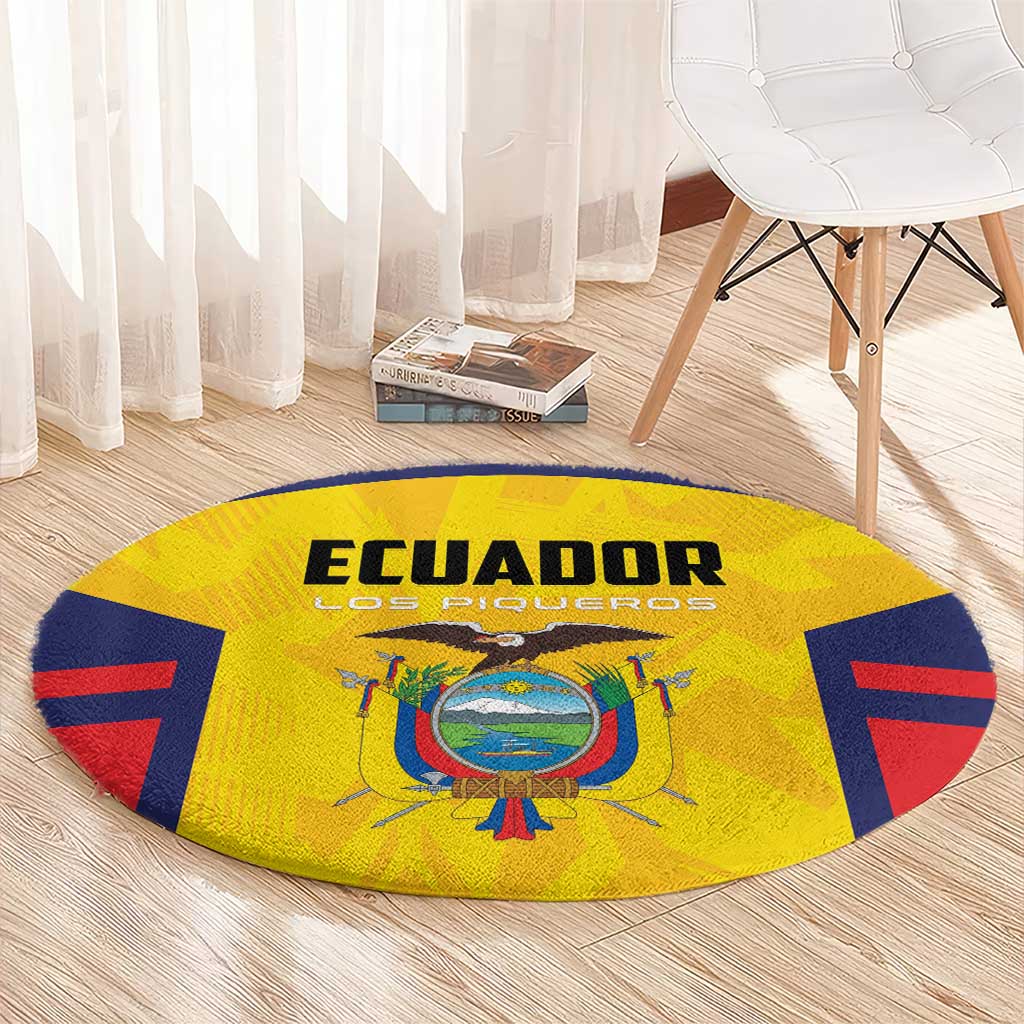 Ecuador Rugby Round Carpet Los Piqueros Go Champions