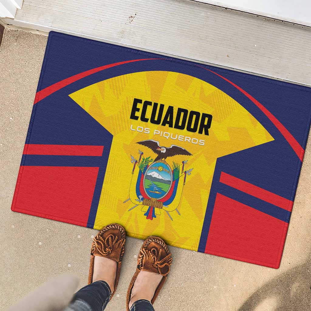 Ecuador Rugby Rubber Doormat Los Piqueros Go Champions