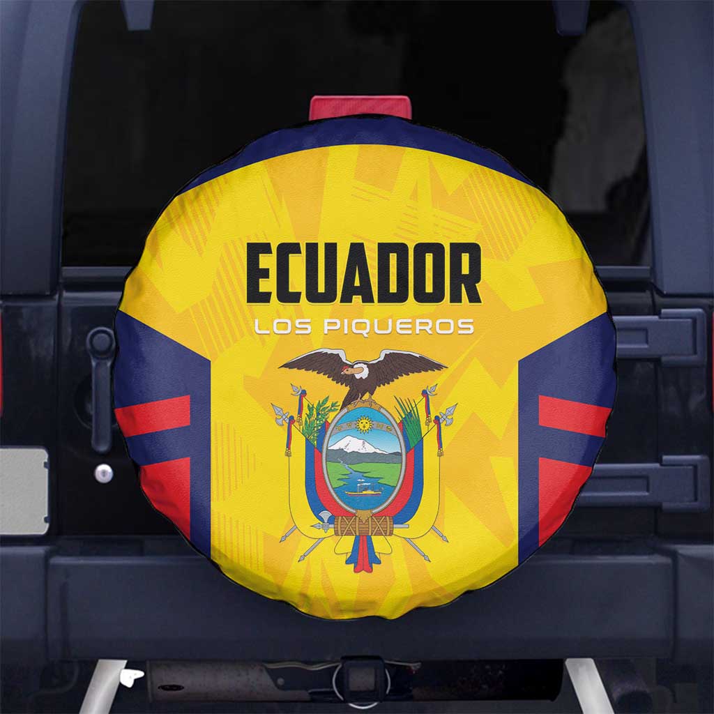 Ecuador Rugby Spare Tire Cover Los Piqueros Go Champions