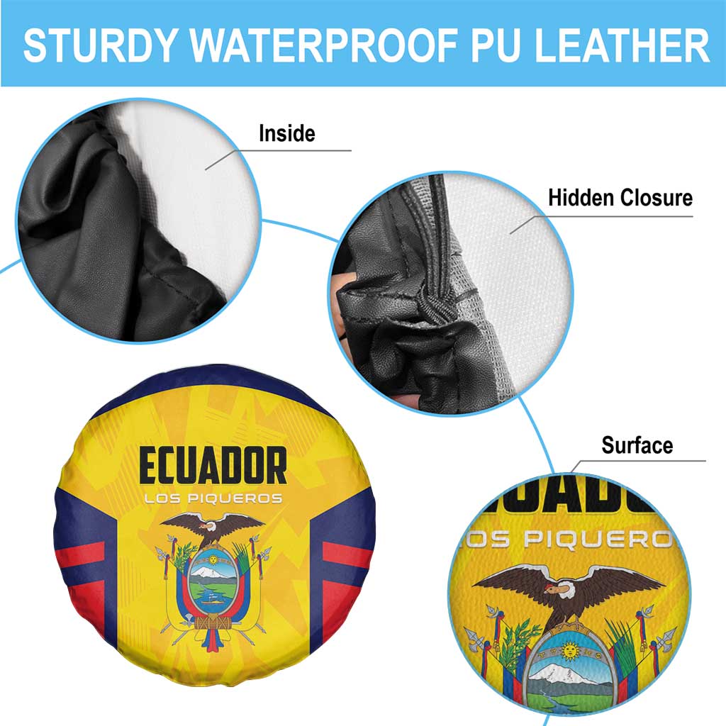 Ecuador Rugby Spare Tire Cover Los Piqueros Go Champions