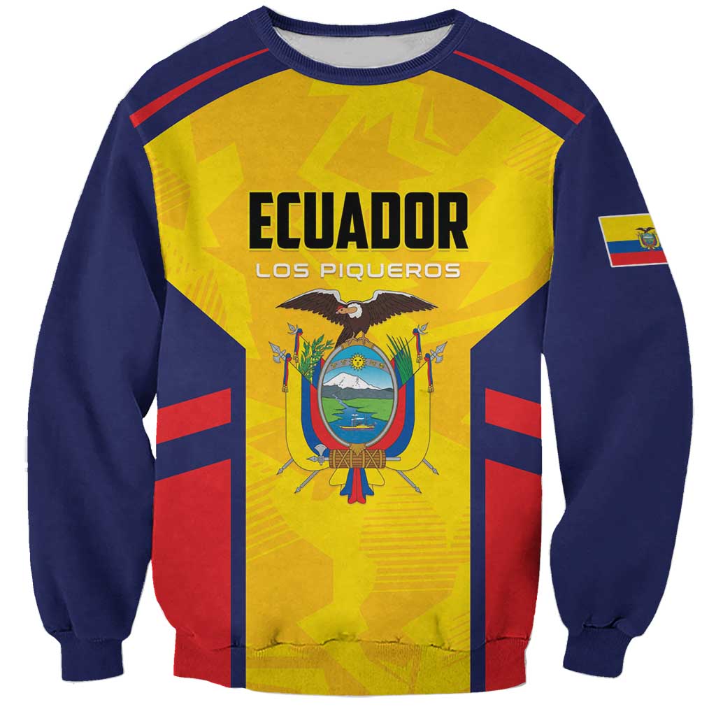 Custom Ecuador Rugby Sweatshirt Los Piqueros Go Champions