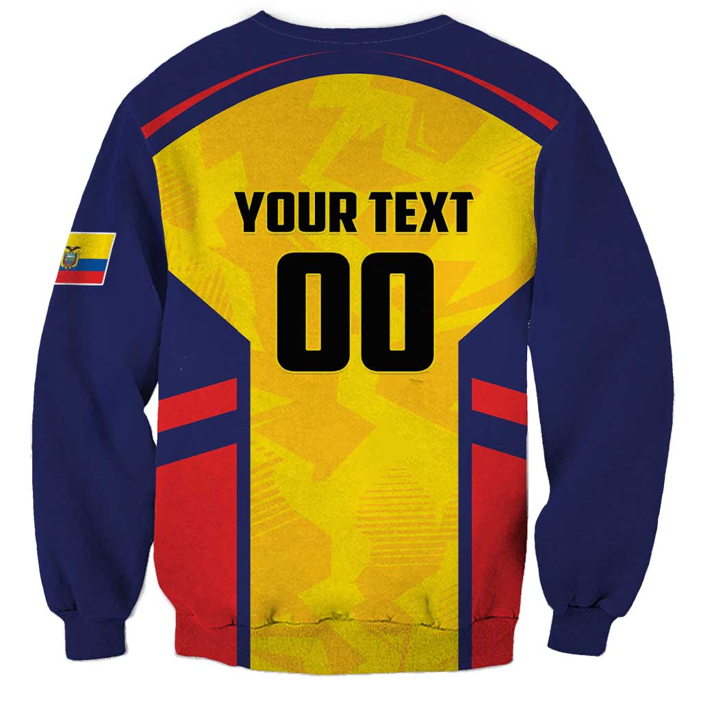 Custom Ecuador Rugby Sweatshirt Los Piqueros Go Champions
