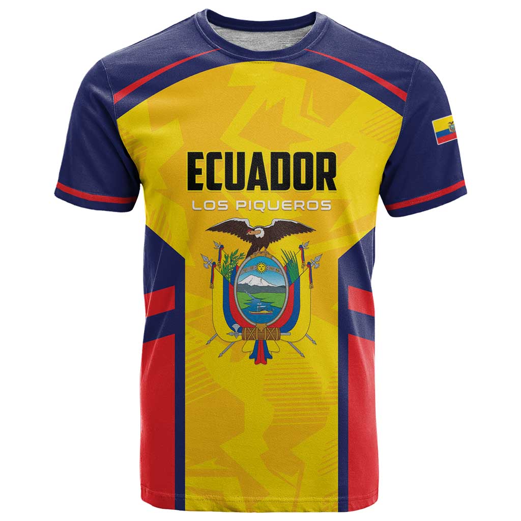 Custom Ecuador Rugby T Shirt Los Piqueros Go Champions