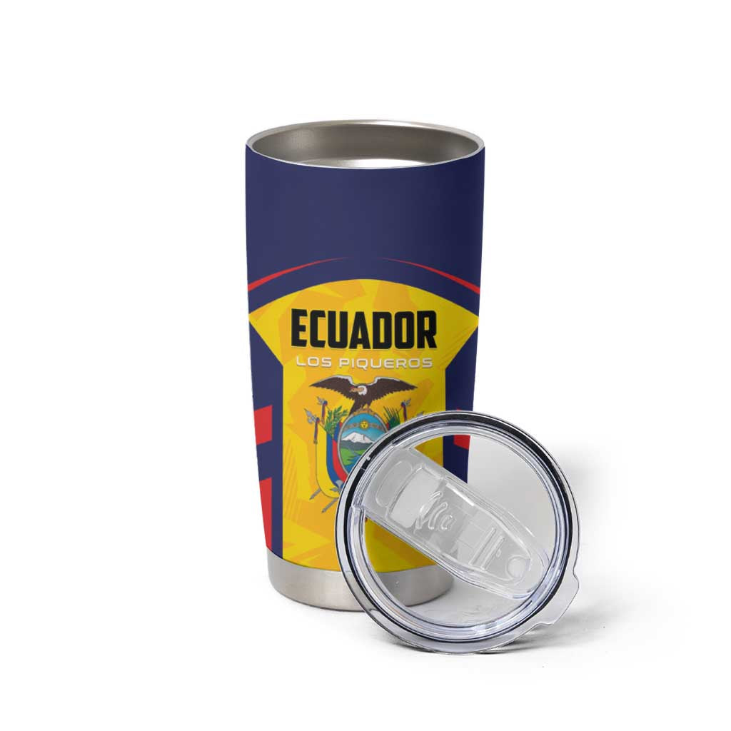 Custom Ecuador Rugby Tumbler Cup Los Piqueros Go Champions