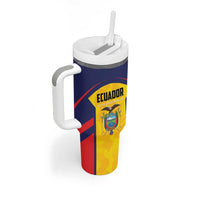 Custom Ecuador Rugby Tumbler With Handle Los Piqueros Go Champions