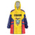 Custom Ecuador Rugby Wearable Blanket Hoodie Los Piqueros Go Champions