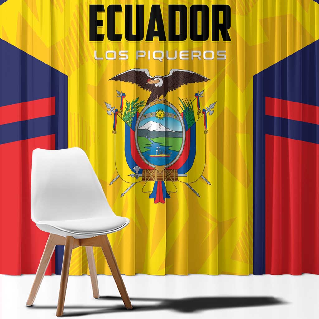 Ecuador Rugby Window Curtain Los Piqueros Go Champions