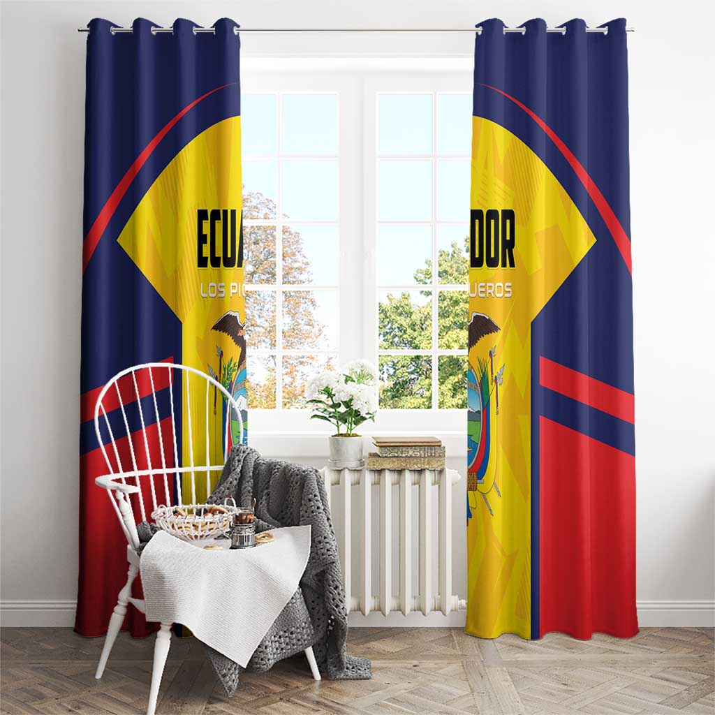 Ecuador Rugby Window Curtain Los Piqueros Go Champions