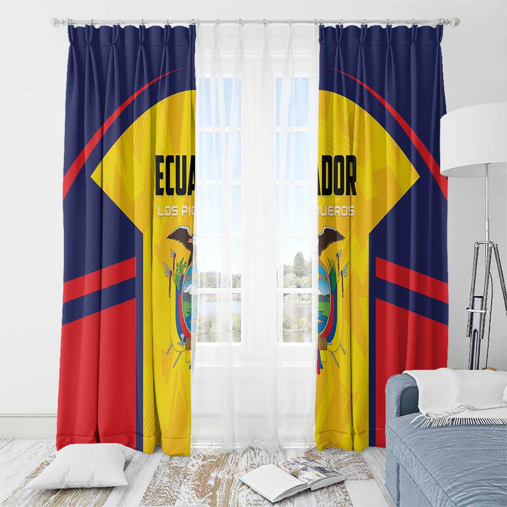 Ecuador Rugby Window Curtain Los Piqueros Go Champions