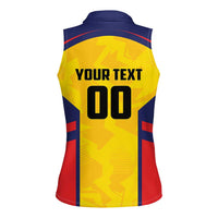 Custom Ecuador Rugby Women Sleeveless Polo Shirt Los Piqueros Go Champions