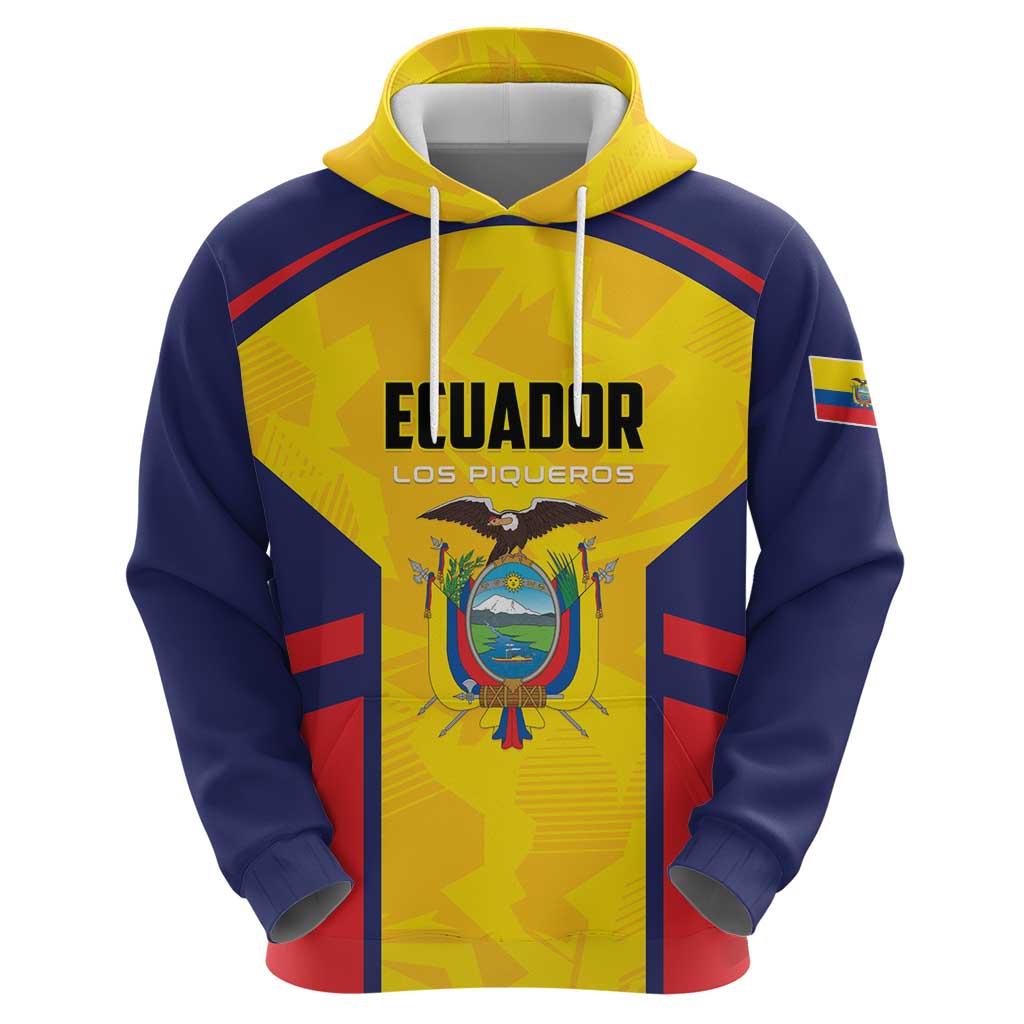 Custom Ecuador Rugby Zip Hoodie Los Piqueros Go Champions