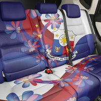 Philippines Sun Plumeria Floral Back Car Seat Cover Unique Stylized