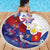 Philippines Sun Plumeria Floral Beach Blanket Unique Stylized