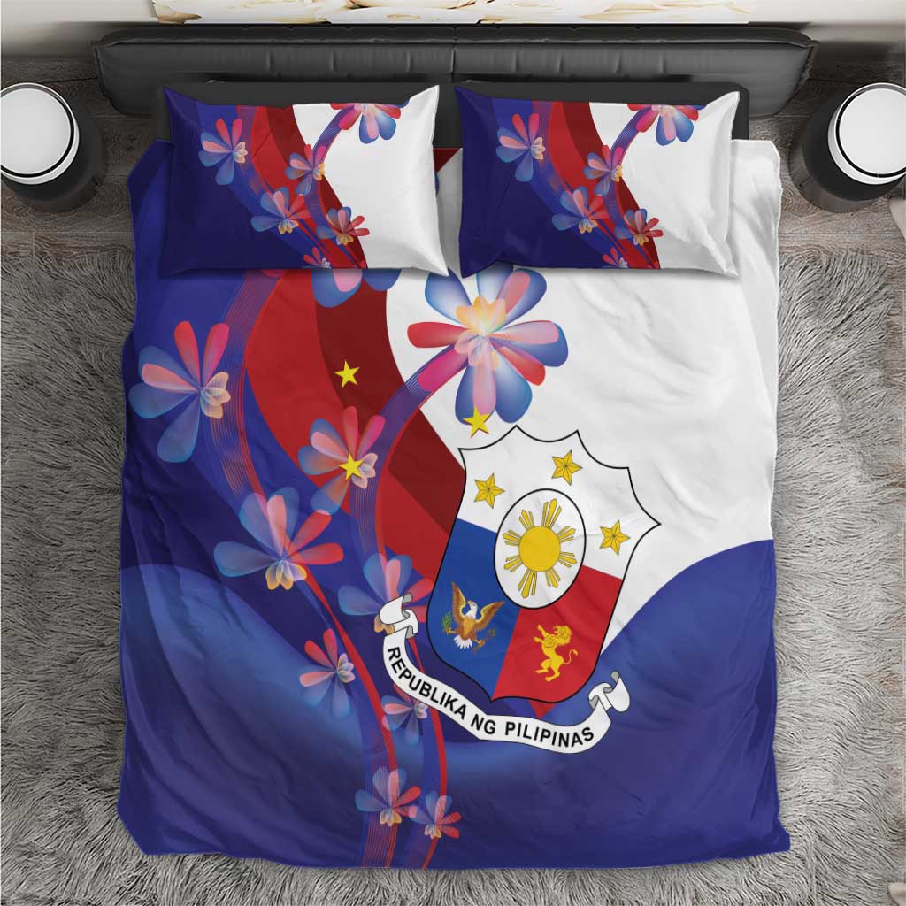 Philippines Sun Plumeria Floral Bedding Set Unique Stylized
