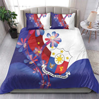 Philippines Sun Plumeria Floral Bedding Set Unique Stylized