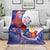 Philippines Sun Plumeria Floral Blanket Unique Stylized