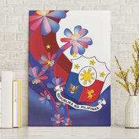 Philippines Sun Plumeria Floral Canvas Wall Art Unique Stylized