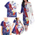 Philippines Sun Plumeria Floral Family Matching Off The Shoulder Long Sleeve Dress and Hawaiian Shirt Unique Stylized